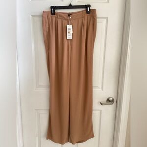 Eileen Fisher Wide Leg Tan Pants NWT 8
